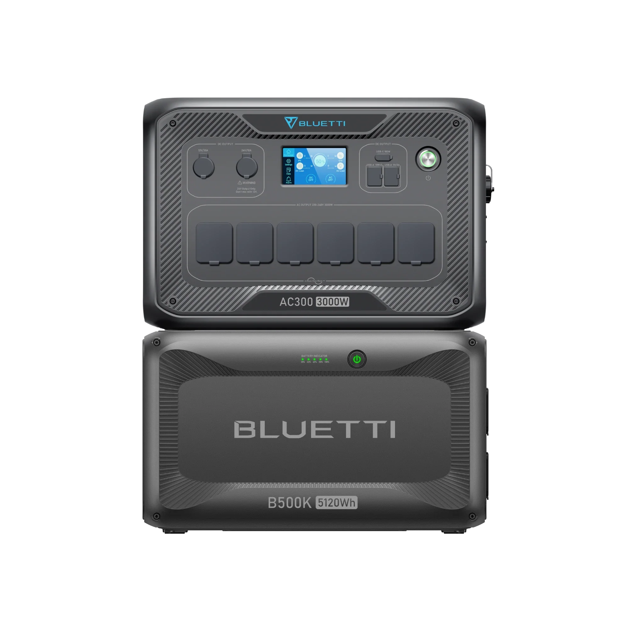 AC300+B500K | 3000W | 5,120Wh Capacità (Esaurito)