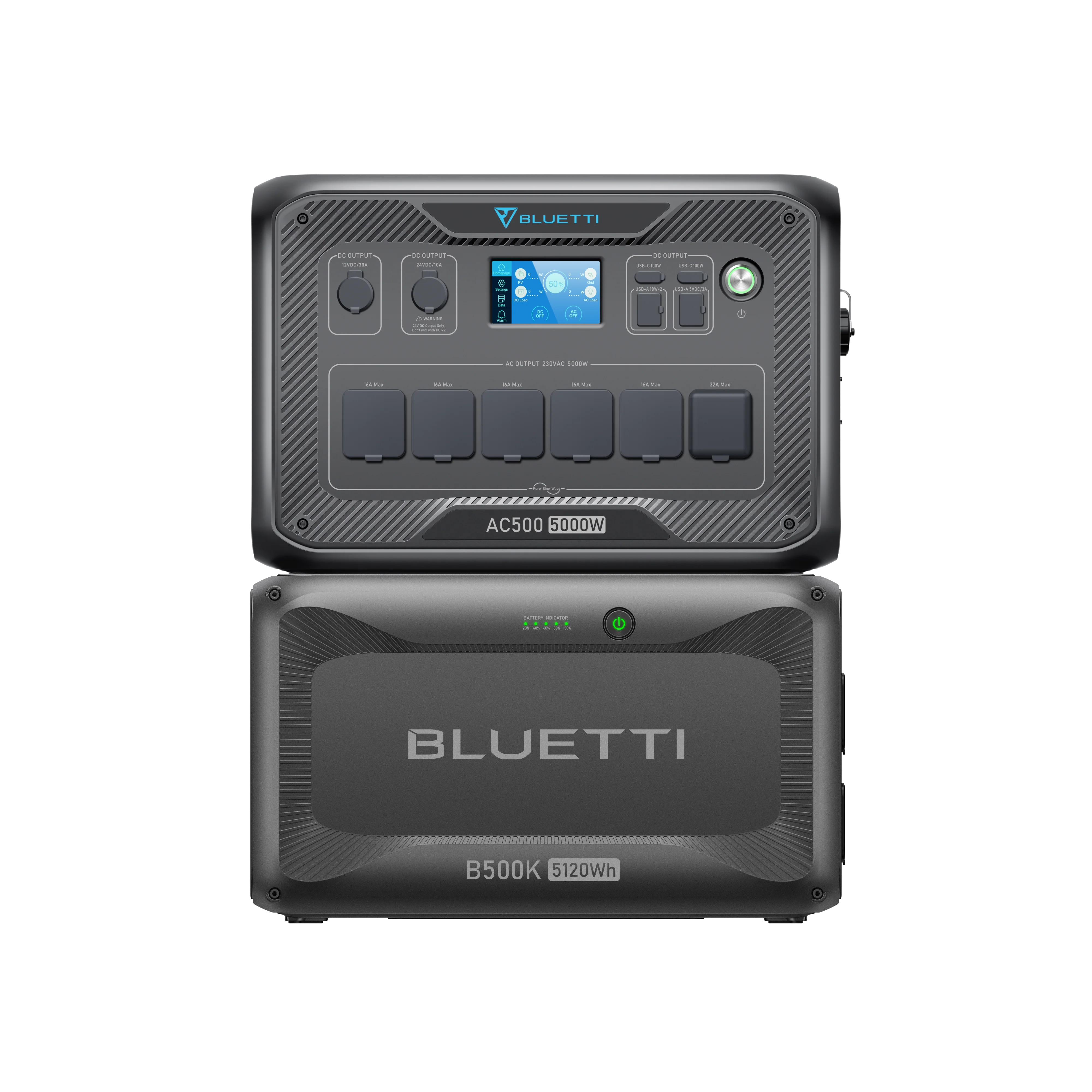 AC500+B500K | 5000W | 5,120Wh Capacità