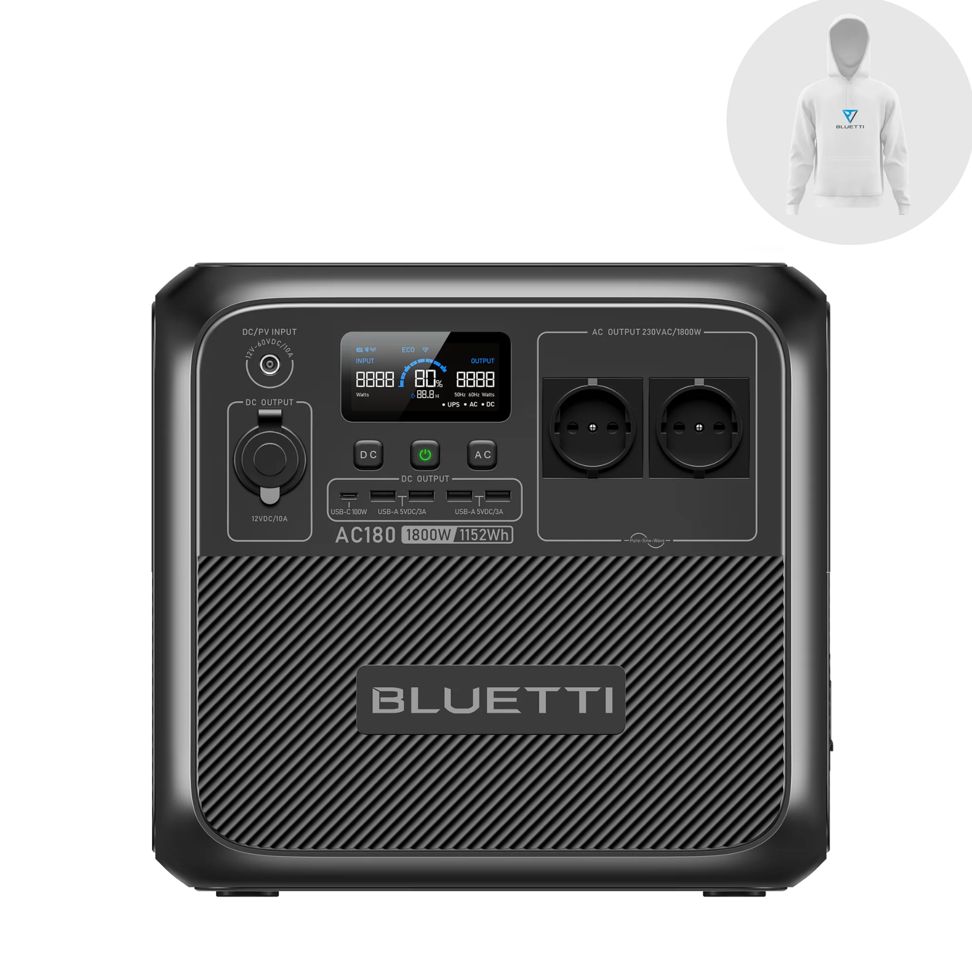 BLUETTI AC180 Power Station Portatile | 1.800 W 1.152 Wh（Esaurito） - Image 13
