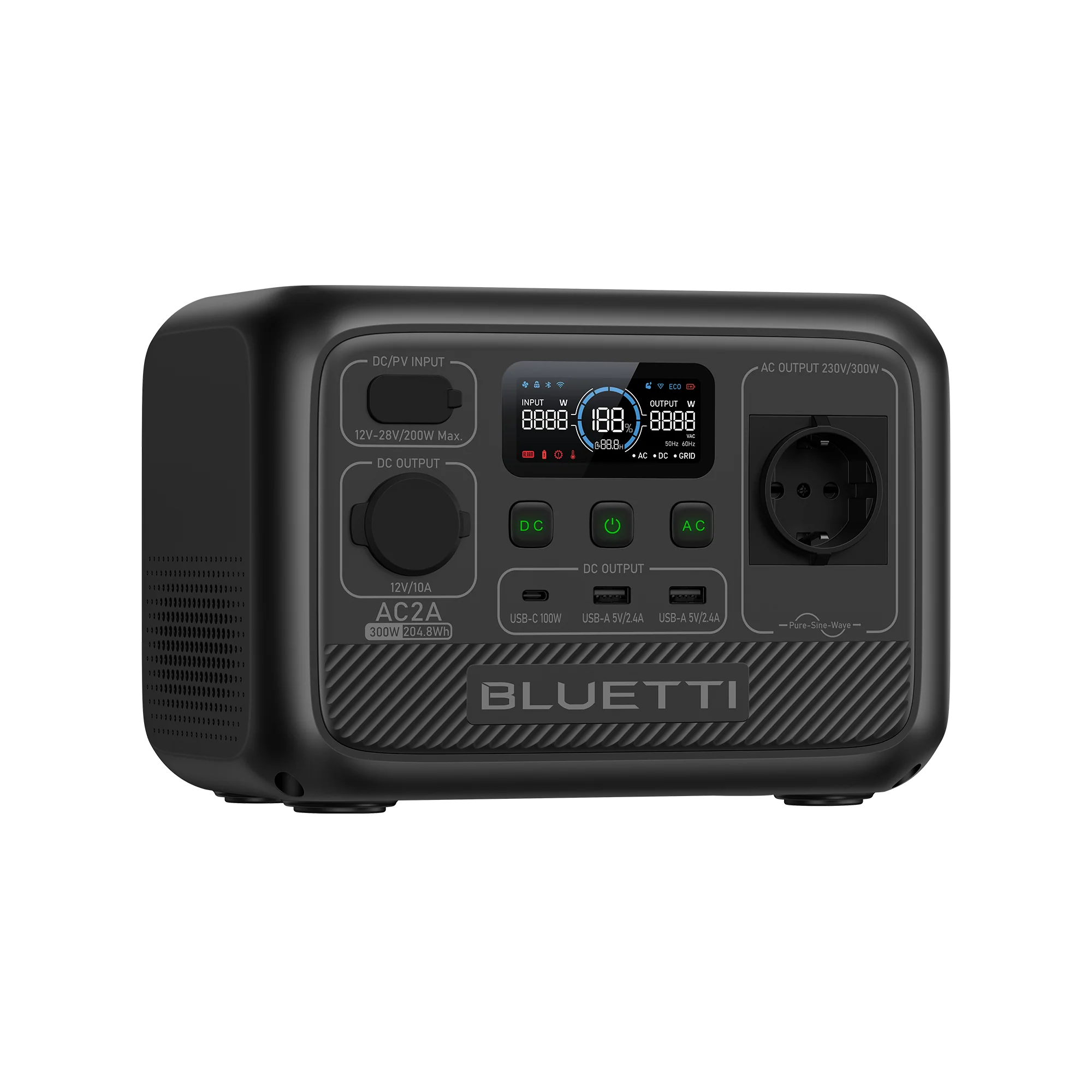 BLUETTI AC2A Power Station Portatile | 300 W 204,8 Wh - Image 3