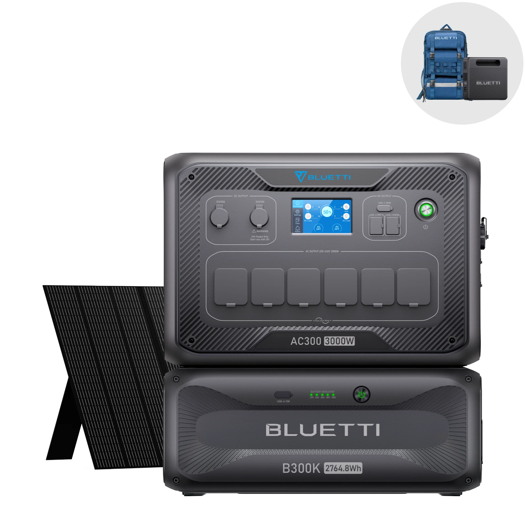 BLUETTI AC300+B300K+350W Kit Generatore Solare - Image 5