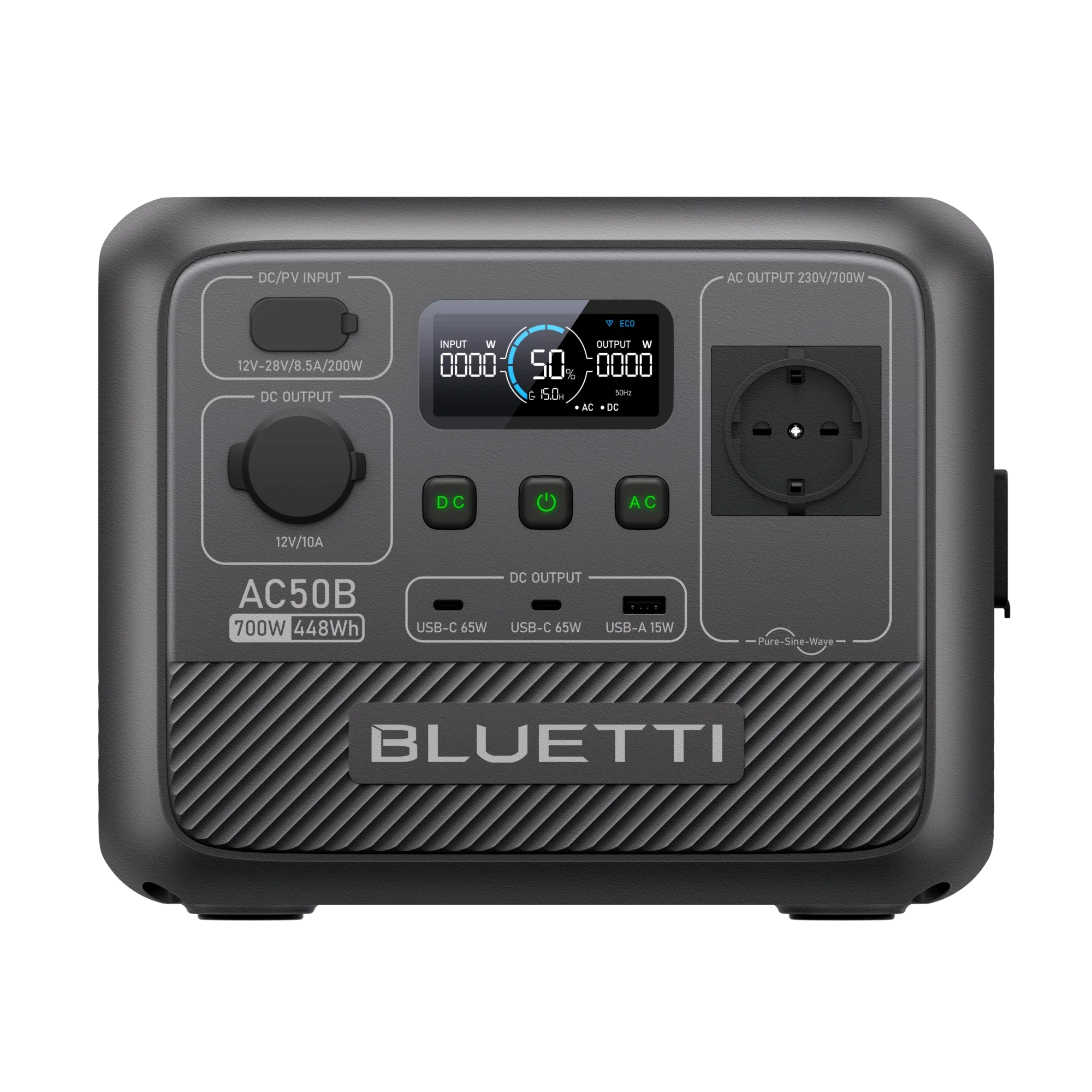 BLUETTI AC50B Power Station Portatile per Campeggio | 700 W 448 Wh（Esaurito）
