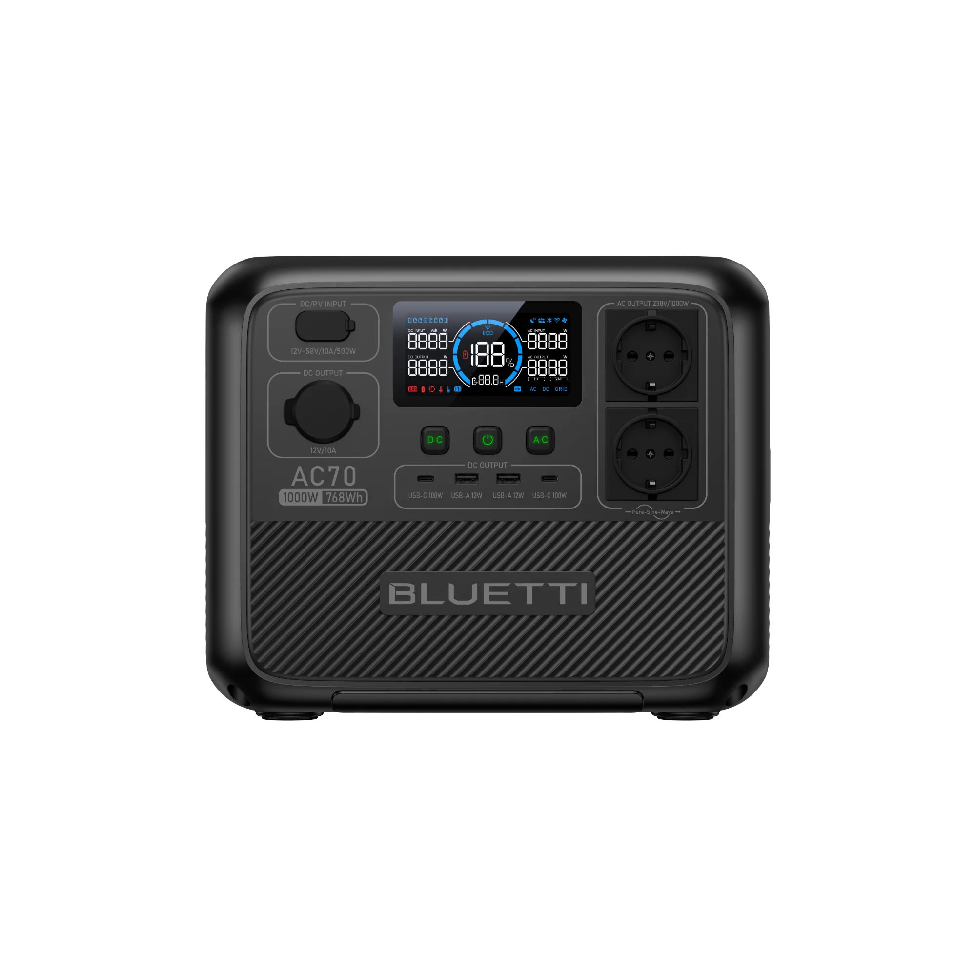 BLUETTI AC70 Power Station | 1.000 W 768 Wh - Image 12