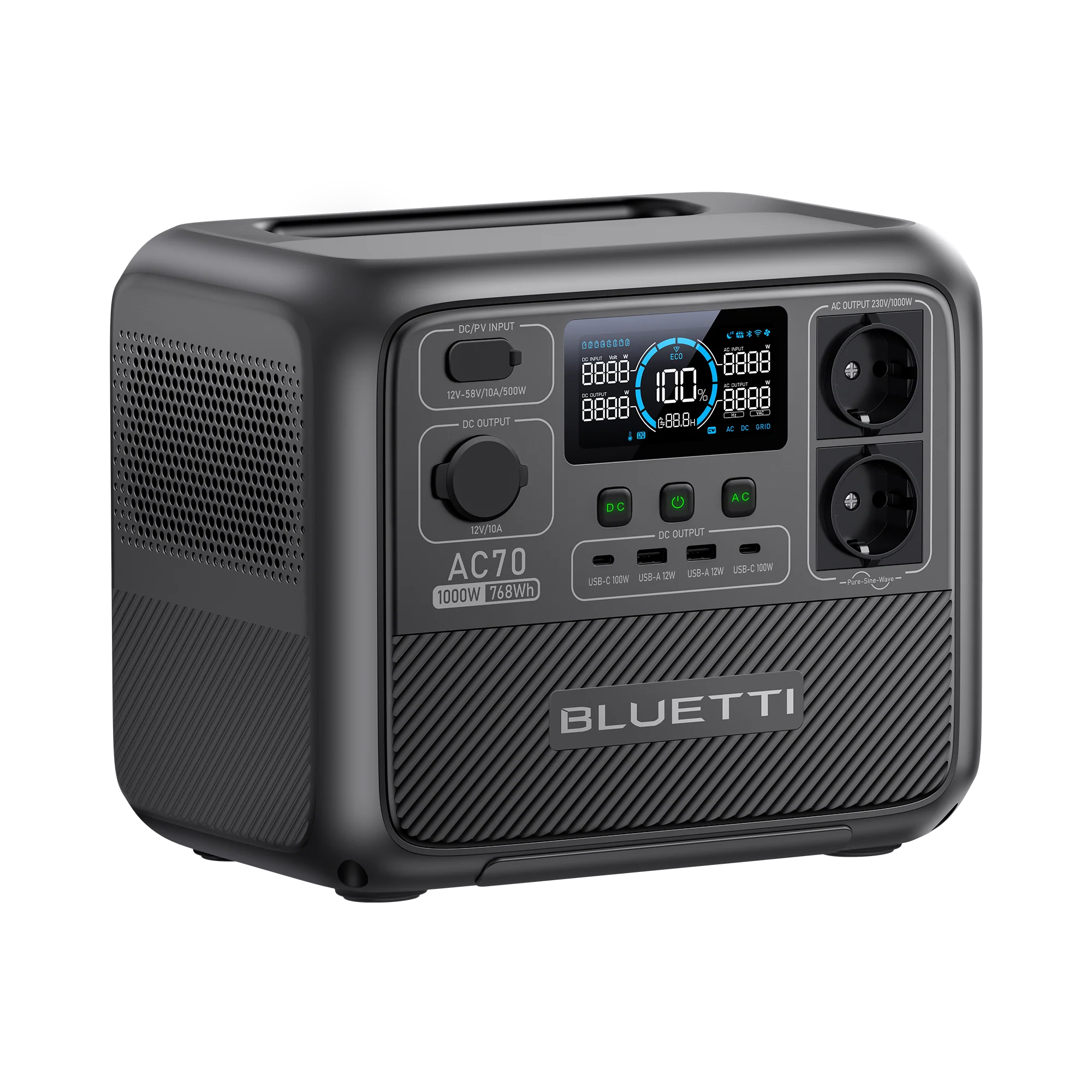 BLUETTI AC70 Power Station | 1.000 W 768 Wh - Image 3