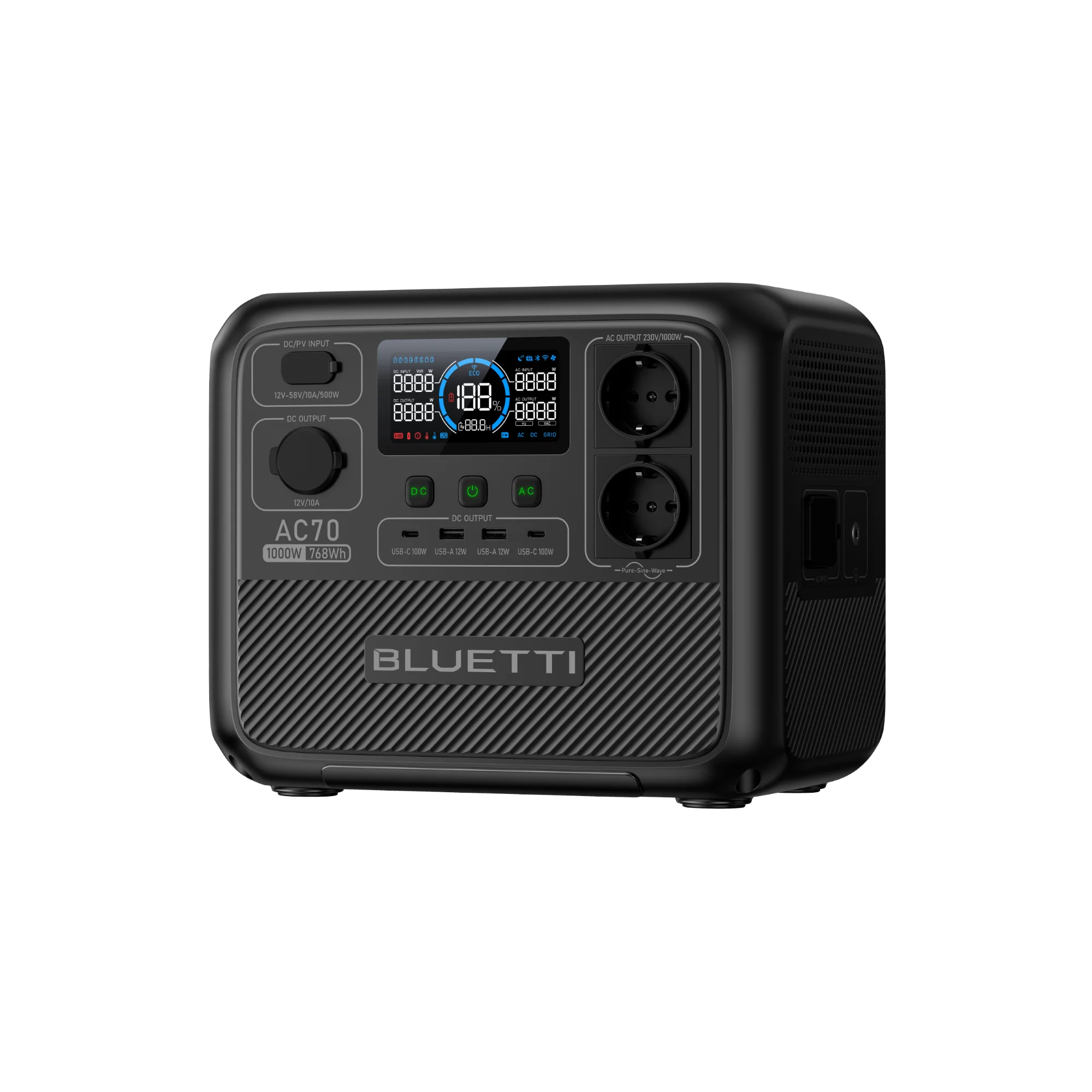 BLUETTI AC70 Power Station | 1.000 W 768 Wh - Image 4