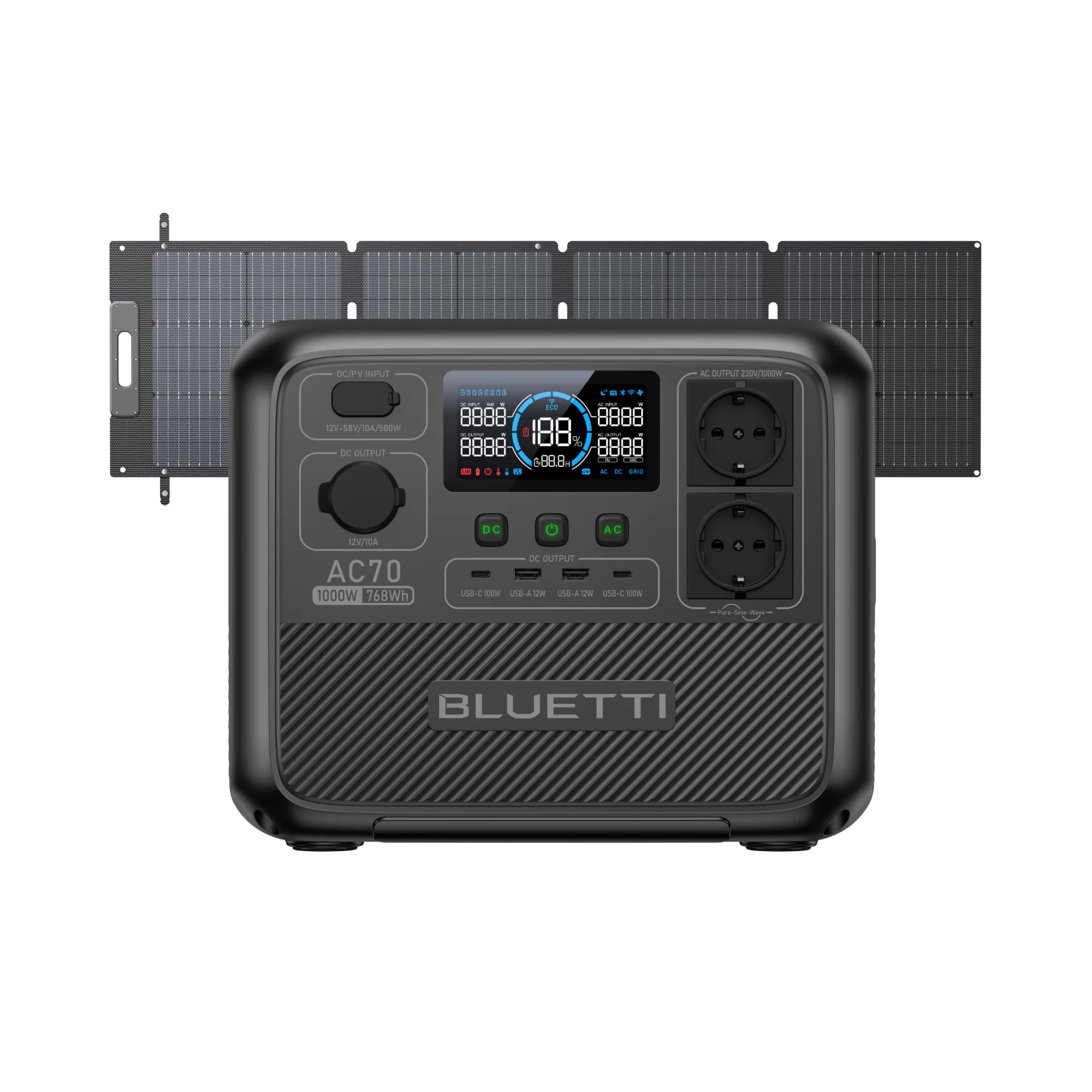 BLUETTI AC70 Power Station | 1.000 W 768 Wh - Image 9