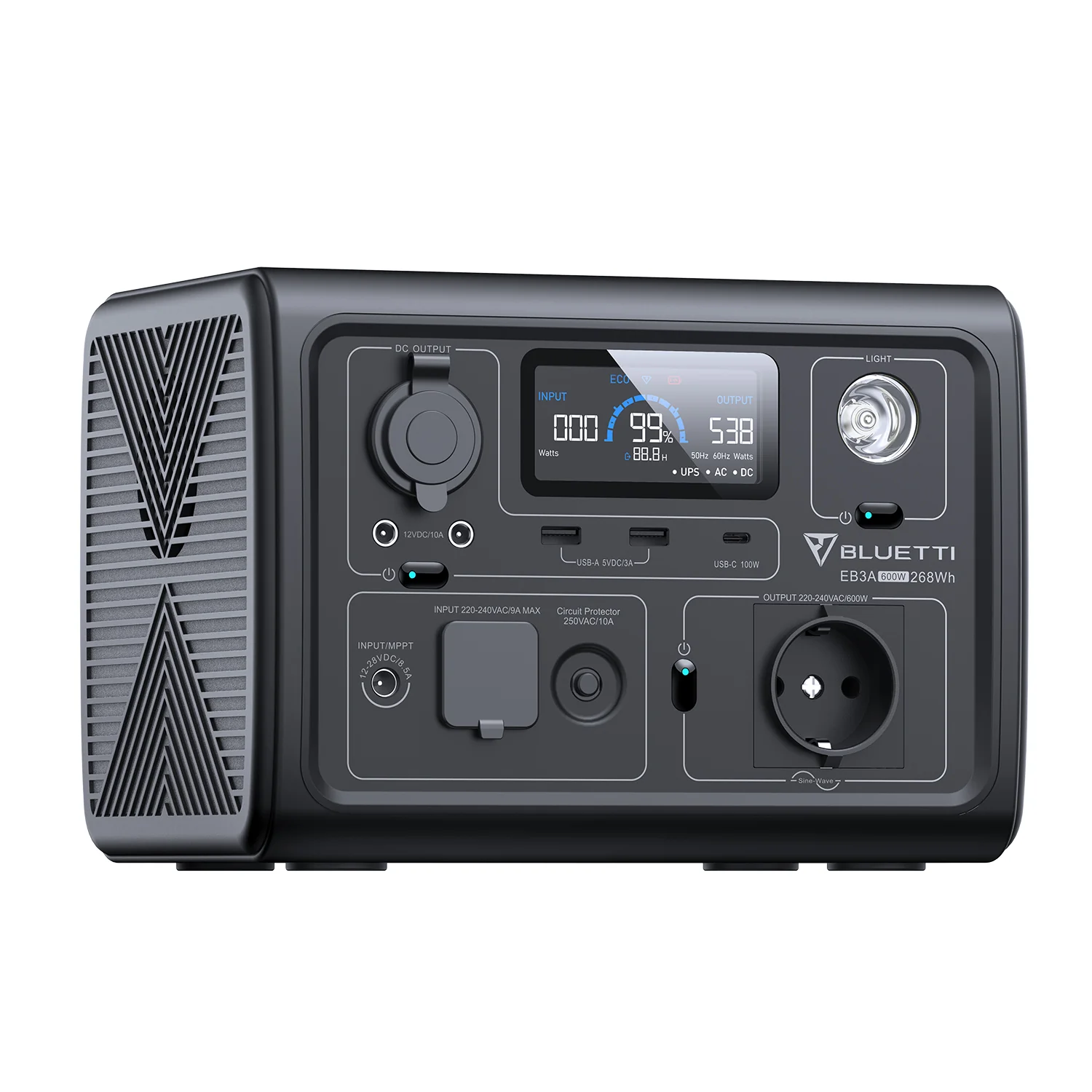 BLUETTI EB3A Power Station Portatile | 600 W 268 Wh(Esaurito) - Image 4