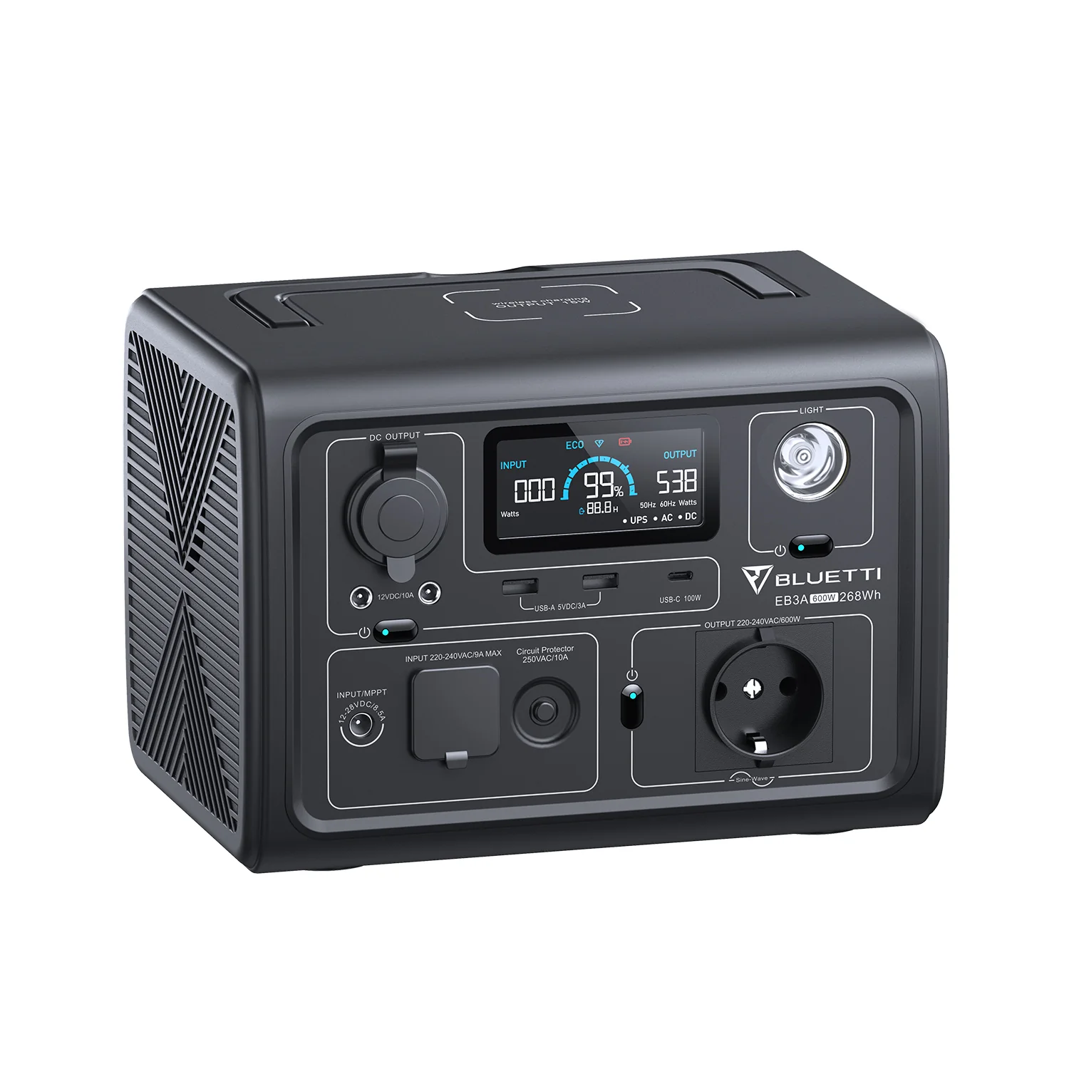 BLUETTI EB3A Power Station Portatile | 600 W 268 Wh(Esaurito) - Image 6