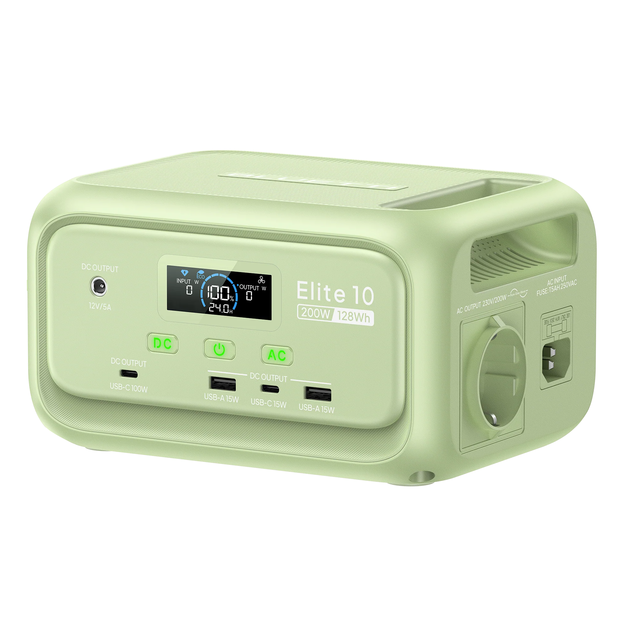 BLUETTI Elite 10 Mini Power Station | 200W 128Wh verde(AMZ) - Image 2