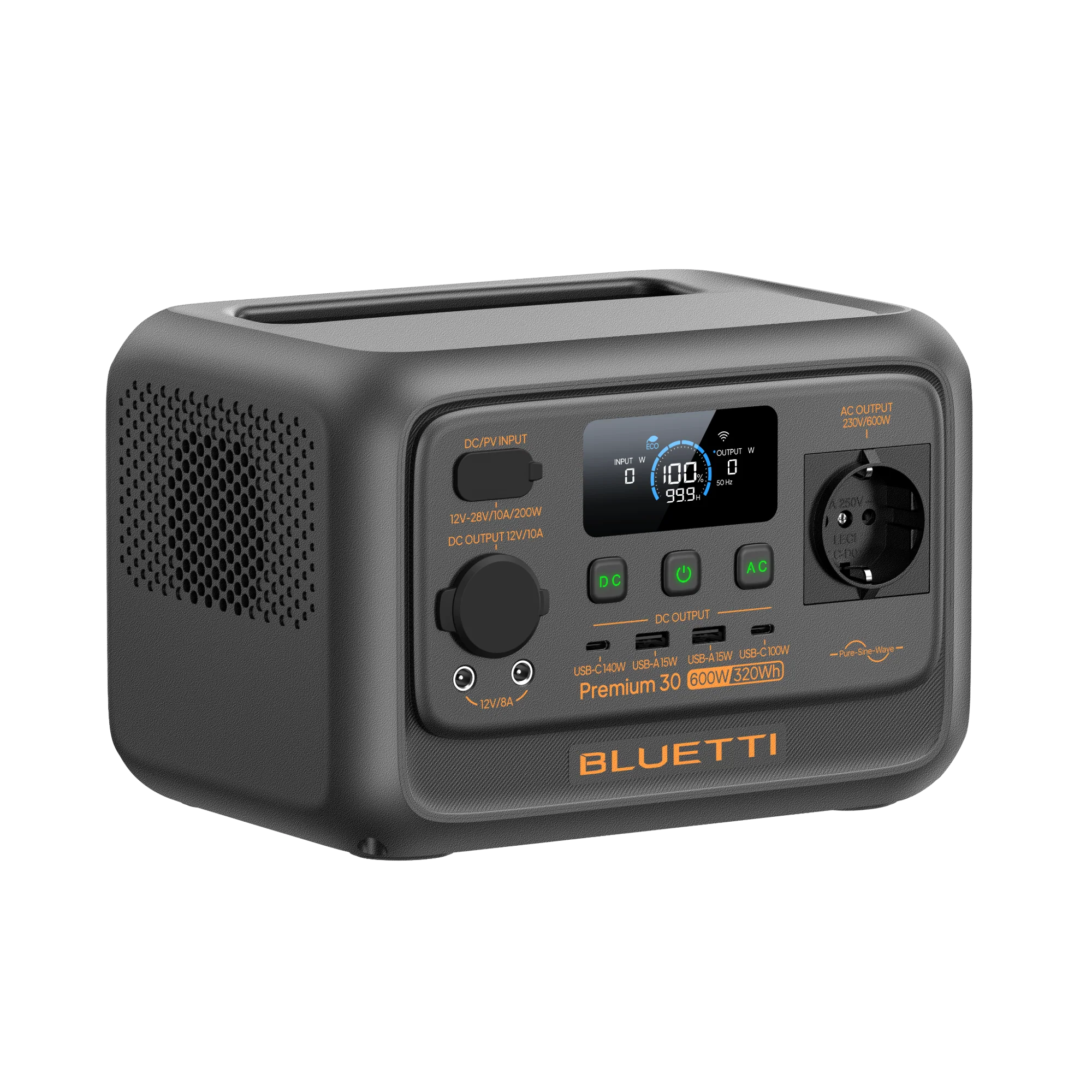 BLUETTI Premium 30 V2 Portable Power Station | 600W 320Wh - Image 3