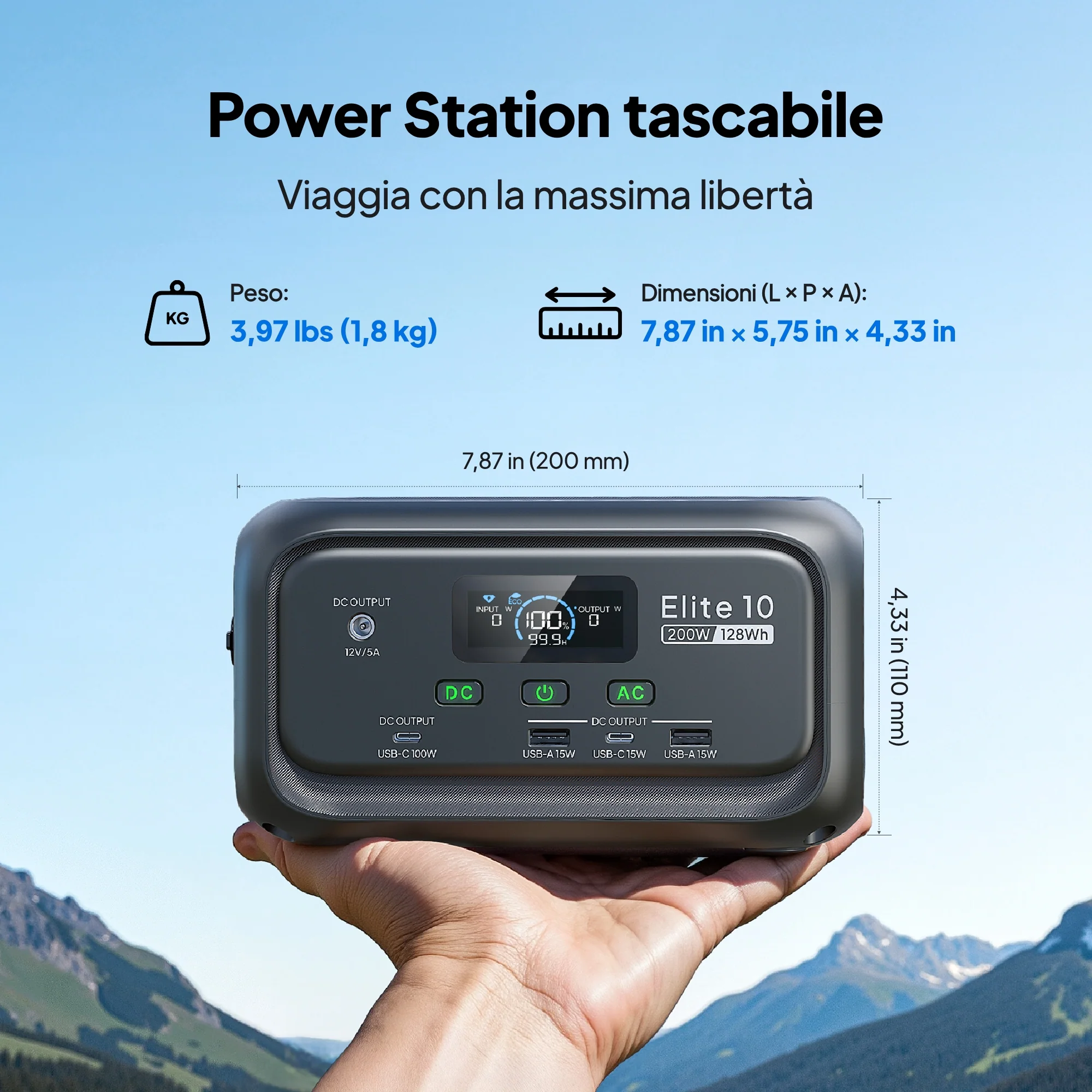BLUETTI Elite 10 Mini Power Station | 200W 128Wh - Image 9